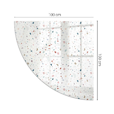 Funkenschutzplatte Glas Muster mit kleinen Formen