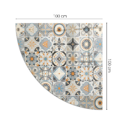Funkenschutzplatte Glas Mosaikmuster in Fliesen