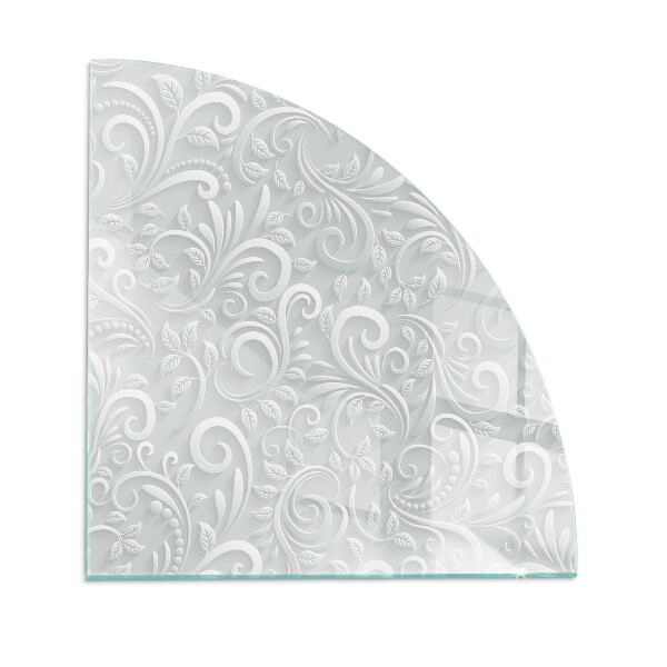 Funkenschutzplatte Glas Elegantes Pflanzenmuster