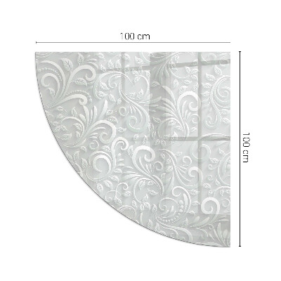 Funkenschutzplatte Glas Elegantes Pflanzenmuster