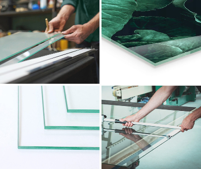 Funkenschutzplatte Glas Geometrisches 3D-Muster