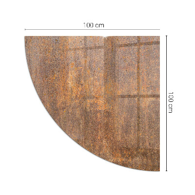Funkenschutzplatte Glas Roststruktur auf dem Hintergrund