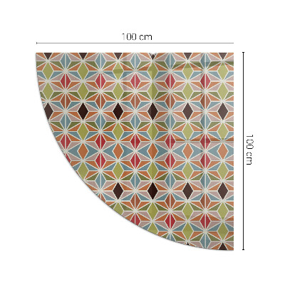 Funkenschutzplatte Glas Polygonale Muster in einem Raster