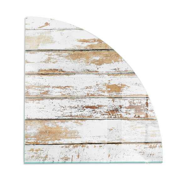 Funkenschutzplatte Glas Beschädigtes Holzbrett