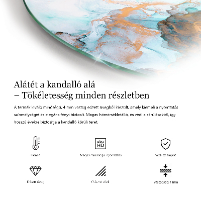 Funkenschutzplatte Glas Abstraktes flüssiges Muster