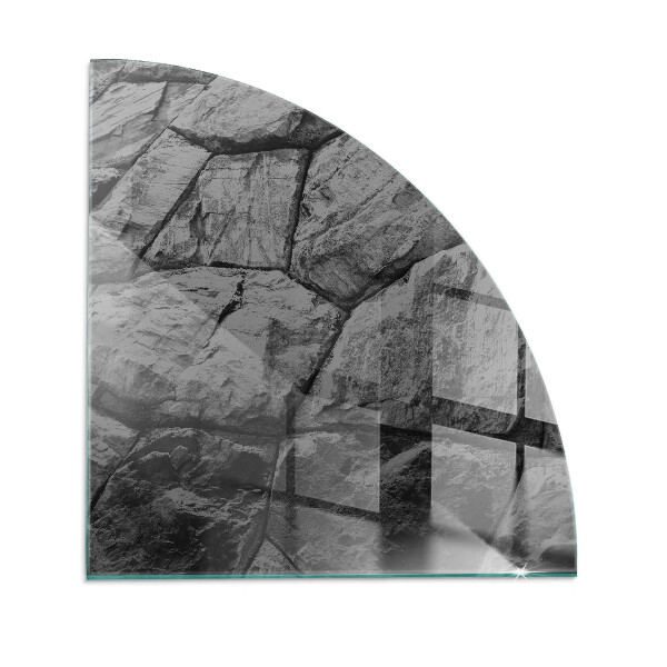Funkenschutzplatte Glas Natursteinmuster