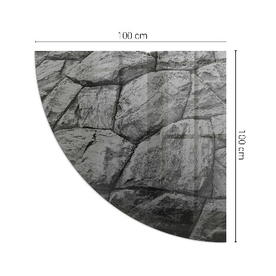 Funkenschutzplatte Glas Natursteinmuster