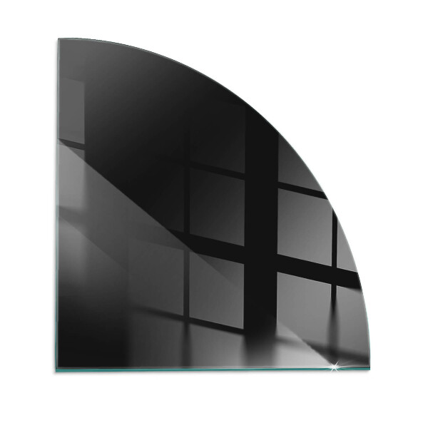 Funkenschutzplatte Glas Farbe: Dunkles Graphit