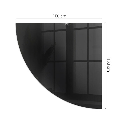 Funkenschutzplatte Glas Farbe: Dunkles Graphit