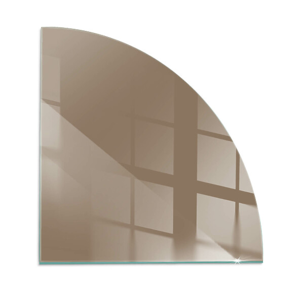 Funkenschutzplatte Glas Farbe Braun