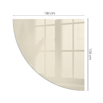Funkenschutzplatte Glas Farbe Beige