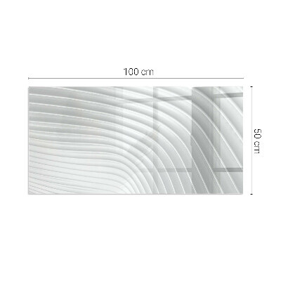 Vorlegeplatte für Kaminöfen Wellen subtiler Formen