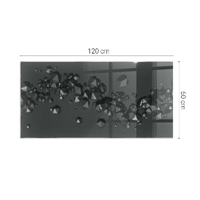 Glasplatte unter Kaminöfen Abstrakte Wolkenformen in Festkörpern
