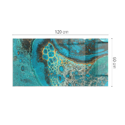 Glasplatte unter Kaminöfen Organisches Muster im abstrakten Stil