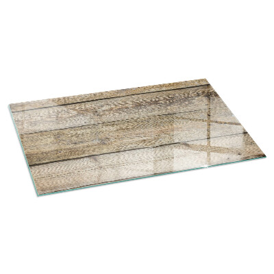 Glasplatte unter Kaminöfen Holzmosaik im Layout