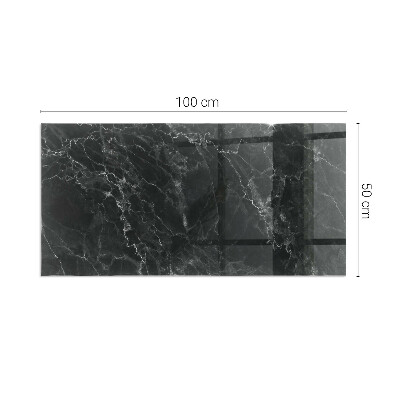 Glasplatte unter Kaminöfen Stilvolles Marmor-Motiv