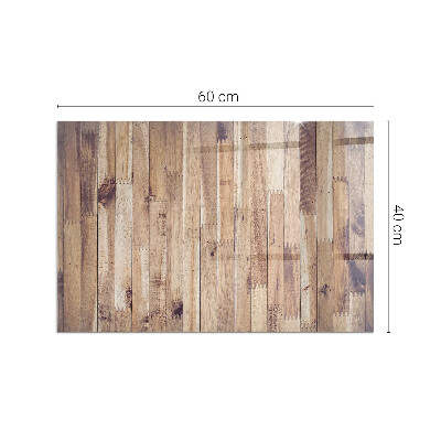 Glasplatte unter Kaminöfen Holzmuster in geometrischer Anordnung