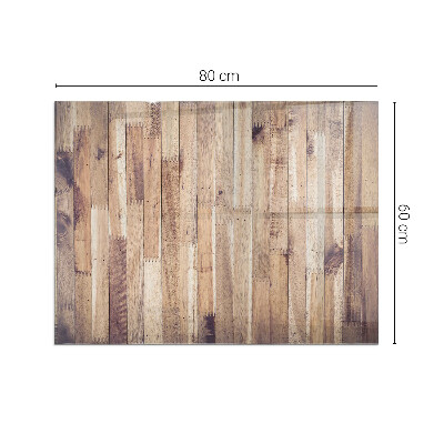 Glasplatte unter Kaminöfen Holzmuster in geometrischer Anordnung