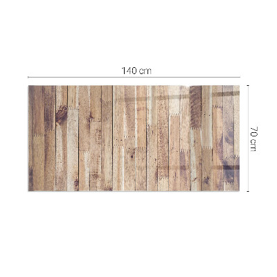 Glasplatte unter Kaminöfen Holzmuster in geometrischer Anordnung