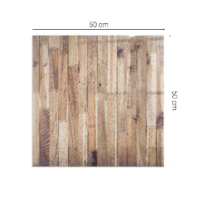 Glasplatte unter Kaminöfen Holzmuster in geometrischer Anordnung
