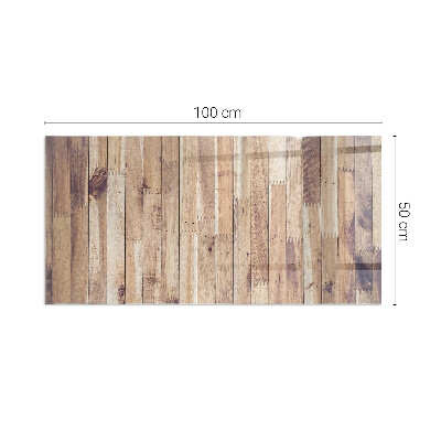 Glasplatte unter Kaminöfen Holzmuster in geometrischer Anordnung
