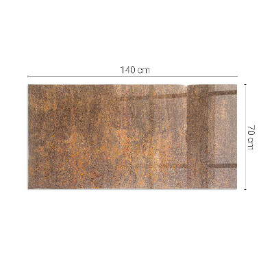 Vorlegeplatte für Kaminöfen Rostiges Muster auf dem Hintergrund