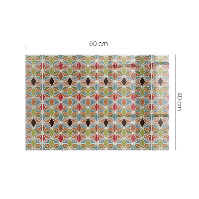 Vorlegeplatte für Kaminöfen Polygonale Muster im Web