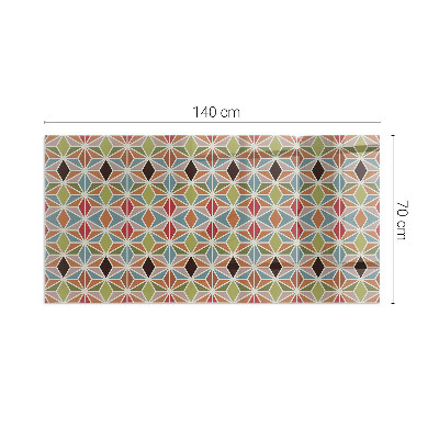 Vorlegeplatte für Kaminöfen Polygonale Muster im Web