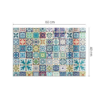 Glasplatte unter Kaminöfen Mosaik-Dekormuster