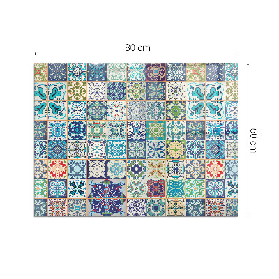 Glasplatte unter Kaminöfen Mosaik-Dekormuster
