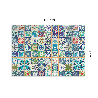 Glasplatte unter Kaminöfen Mosaik-Dekormuster