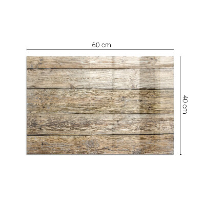 Vorlegeplatte für Kaminöfen Holzmaserung im Naturstil