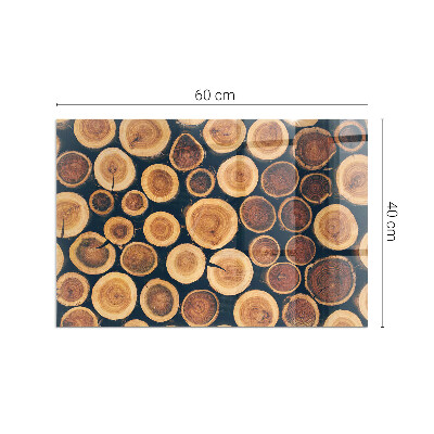 Glasplatte unter Kaminöfen Holzgerahmte Box