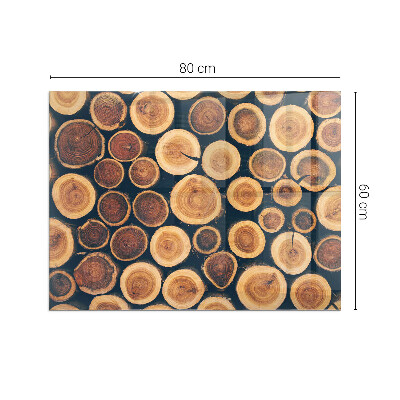 Glasplatte unter Kaminöfen Holzgerahmte Box