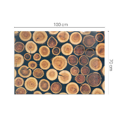 Glasplatte unter Kaminöfen Holzgerahmte Box
