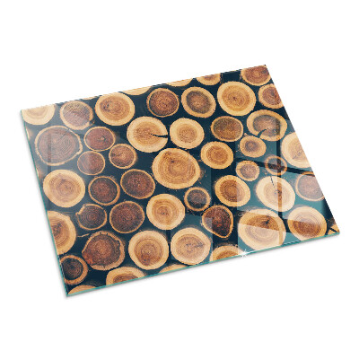 Glasplatte unter Kaminöfen Holzgerahmte Box