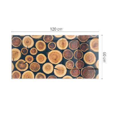 Glasplatte unter Kaminöfen Holzgerahmte Box