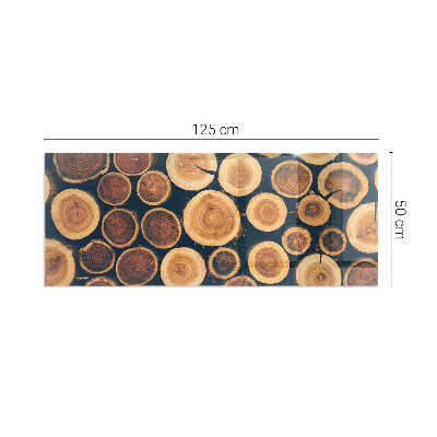 Glasplatte unter Kaminöfen Holzgerahmte Box