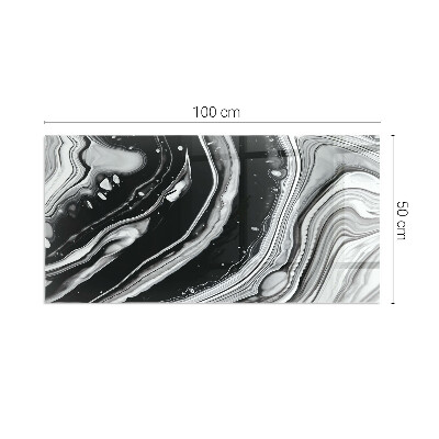 Glasplatte unter Kaminöfen Abstrakte Wellen- und Linienmuster