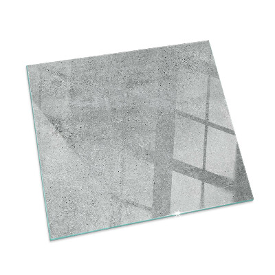 Glasplatte unter Kaminöfen Rohbeton im minimalistischen Stil