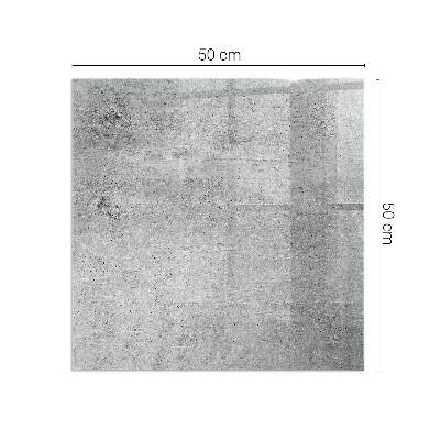 Glasplatte unter Kaminöfen Rohbeton im minimalistischen Stil