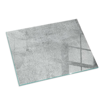 Glasplatte unter Kaminöfen Rohbeton im minimalistischen Stil