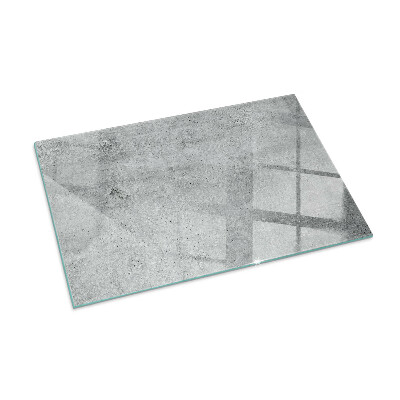 Glasplatte unter Kaminöfen Rohbeton im minimalistischen Stil