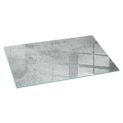 Glasplatte unter Kaminöfen Rohbeton im minimalistischen Stil