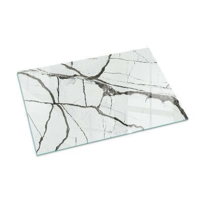 Glasplatte unter Kaminöfen Marmoradern im eleganten Stil