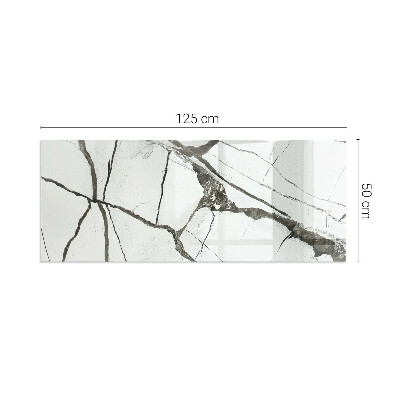 Glasplatte unter Kaminöfen Marmoradern im eleganten Stil