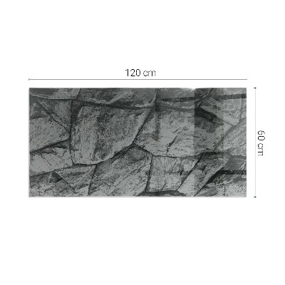 Vorlegeplatte für Kaminöfen Stein-Stil in natürlicher Ausführung