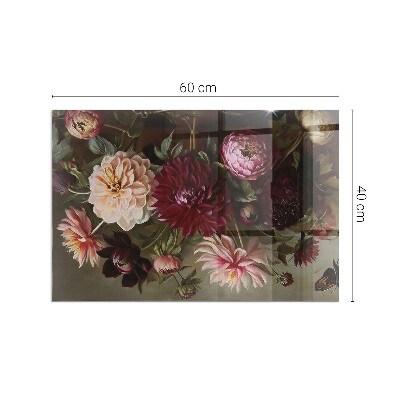 Vorlegeplatte für Kaminöfen Blumendetail in voller Blüte