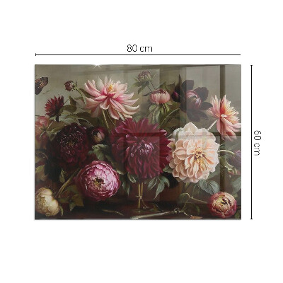 Vorlegeplatte für Kaminöfen Blumendetail in voller Blüte