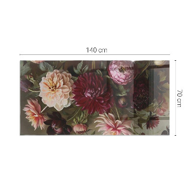 Vorlegeplatte für Kaminöfen Blumendetail in voller Blüte